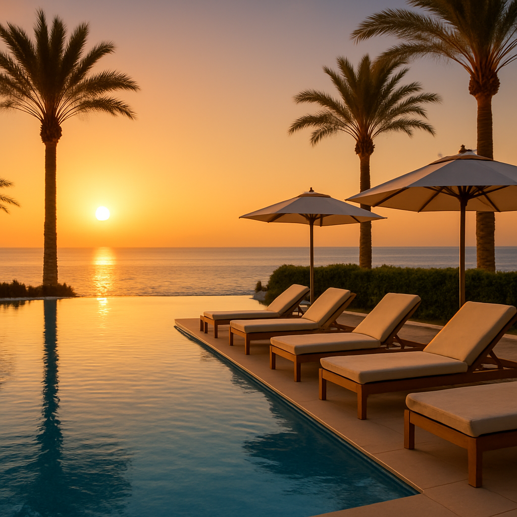 Infinity pool overlooking the sea